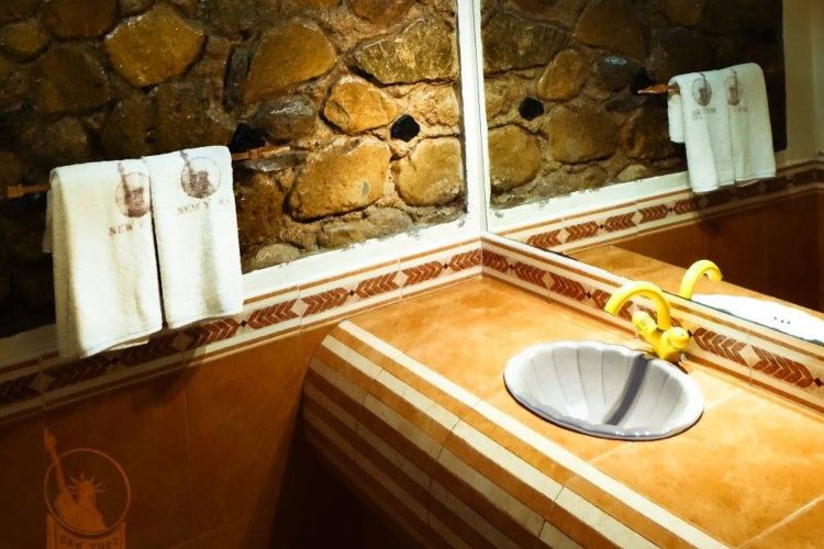 Baño privado de la habitación del New York Motel Orizaba