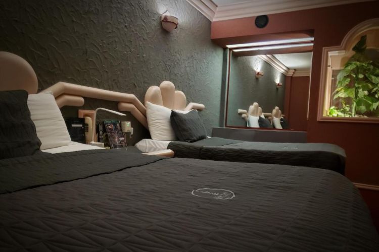 dos camas en suite deluxe del New York Motel_Hotel Orizaba